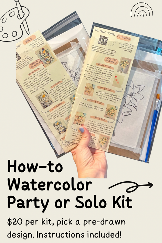 Watercolor Party Kit